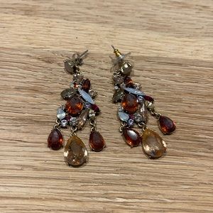 Jeweled statement earrings
